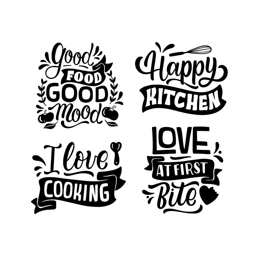 Modern Kitchen Labels Pack